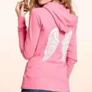 Victoria's Secret Pink Wing Zip-Up Sweatshirt